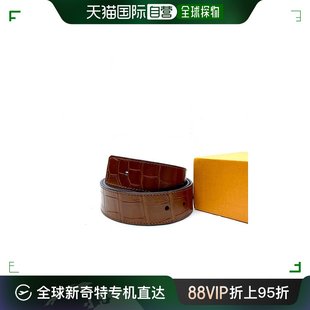 BELT 男士 路易威登 Vuitton 棕色皮革腰带 Louis