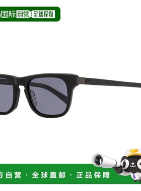 自营 Shinola 男式怪物矩形太阳镜 SH1502SM 001 黑色 52 毫米 -