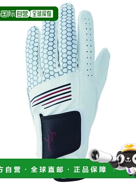 【日本直邮】Kasco高尔夫手套男士手背伸缩号好白ZI-192621cm