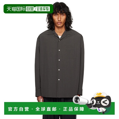 1h可退 香港直邮潮奢 The Row 男士 棕色 Anthony 衬衫 777W3495