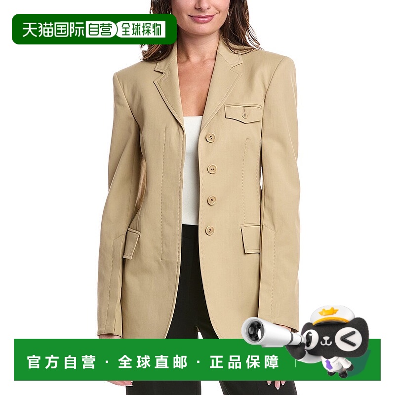 自营 Sportmax Enrico 休闲夹克 - 棕色 美国奥莱直发