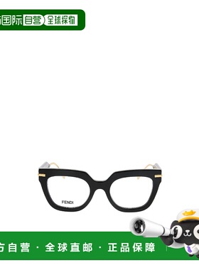 香港直邮FENDI 女士眼镜 FE50065I001 AW2025 黑色