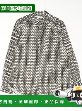 1h可退 日本直邮nano・universe男装EDITORIAL PRINT丝绸质感衬衫