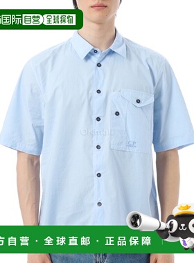 韩国直邮CP COMPANY 府绸短袖衬衫 (18CMSH249A 005328G 814) 短