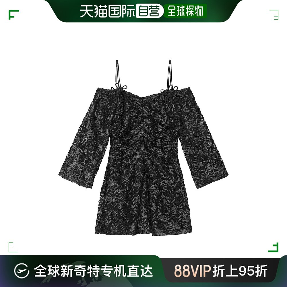 香港直邮GANNI女士连衣裙 F8652BLACK099