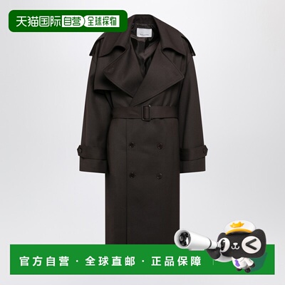 1h可退 香港直邮The Frankie Shop 女士 Dursley 棕色羊毛混纺风