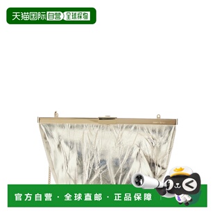 香港直邮潮奢 Jimmy Choo 周仰杰 女士 'Ganache' 金属感链环背带