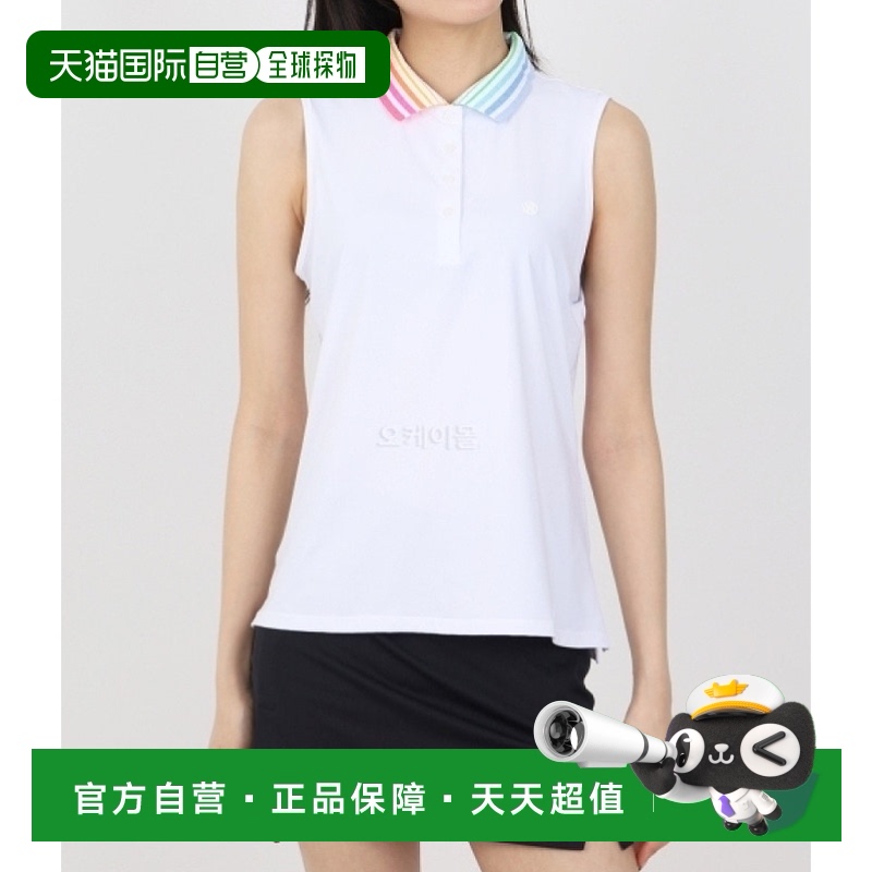 韩国直邮G/Fore高尔夫无袖T恤混色无袖POLO衫潮流G4LS23K860B-SNO