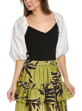 【美国奥莱】直发 Tanya Taylor Misha 针织衫 黑色