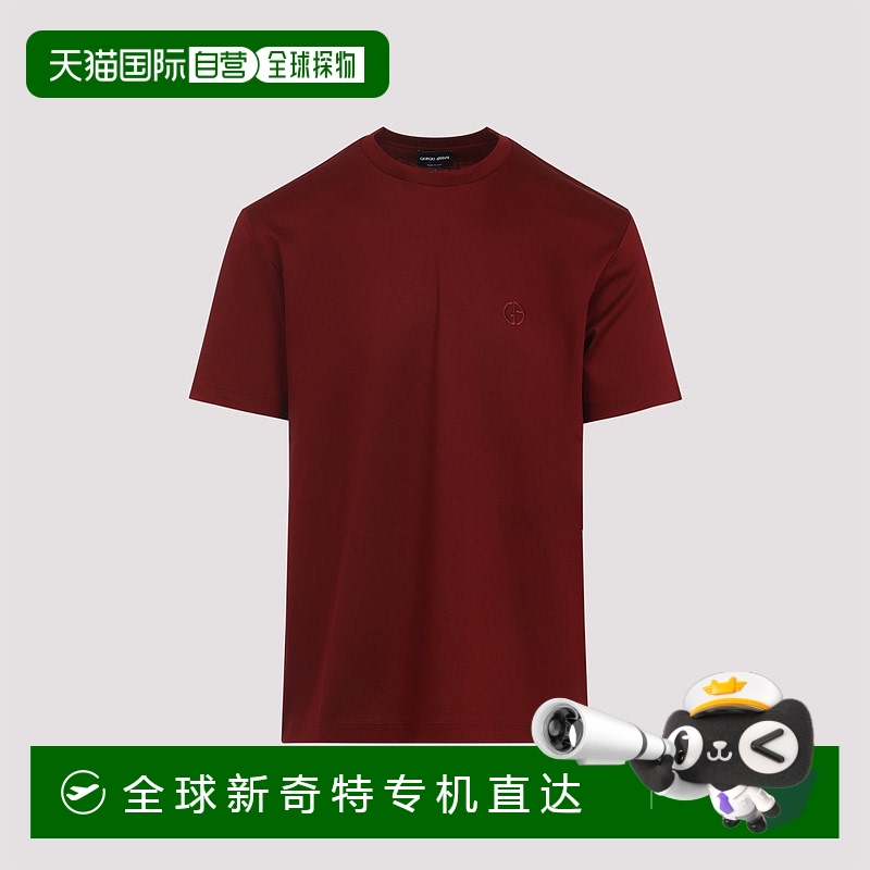 1h可退 香港直邮Armani 阿玛尼 男士 Giorgio 棉质T恤 3HSM72SJTK
