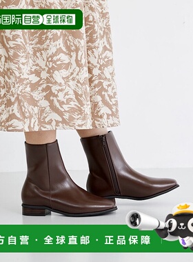 日本直邮Menue 方头短靴 ME8623BW02640