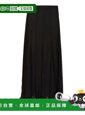 香港直邮CHLOÉ 女士半身裙 CH25WJU20001001 CO 黑色 Silk skirt