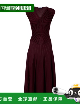 1h可退 香港直邮Alaia V领连衣裙 AA9R2861K162C吊带