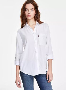 美国直邮Levi's|女士 Darlene 领口前扣衬衫