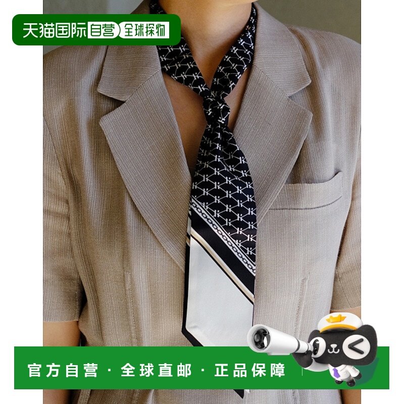 韩国直邮HAZZYS WOMEN ACC 女士丝巾  HISC4E612BK 高级感 正品