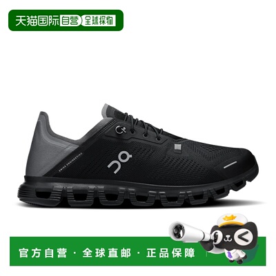 自营欧洲直邮On昂跑 Cloud 6 Coast男士黑色聚酯纤维休闲鞋