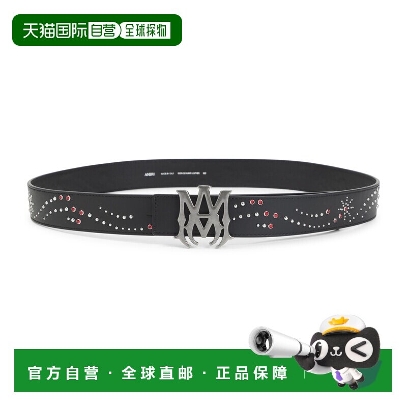 1h可退 香港直邮AMIRI 男士 MA 4CM 铆钉皮带 AMHABE1002