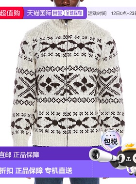 自营Vince Fairsile Full Zip Wool-Blend Mock Neck Cardigan -