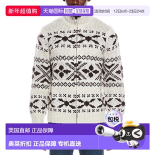 自营Vince Fairsile Full Zip Wool-Blend Mock Neck Cardigan -