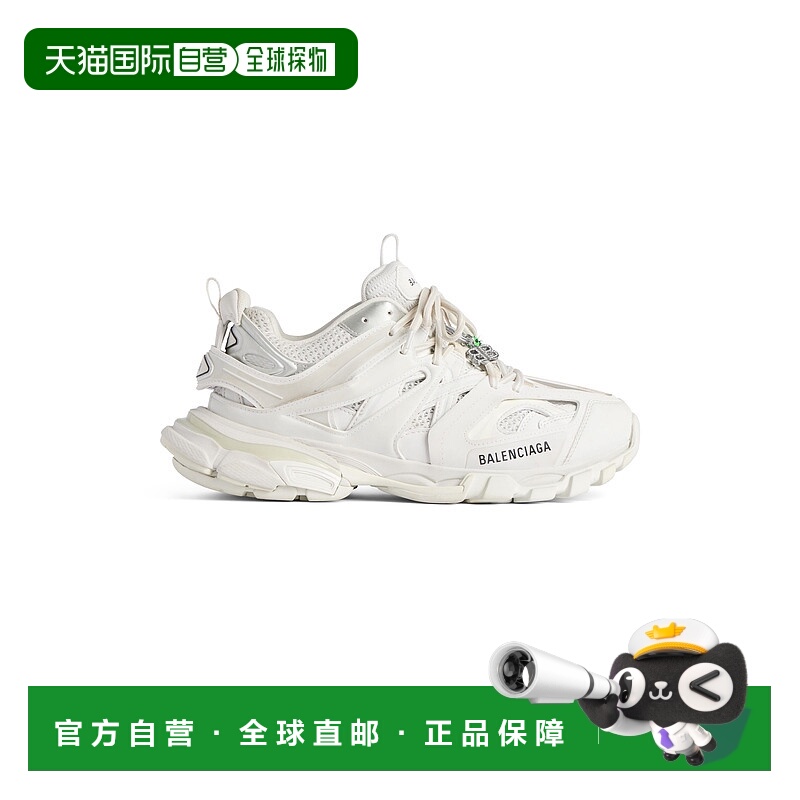 欧洲直邮BALENCIAGA (2025) 女士白色饰钉运动运动鞋巴黎世家