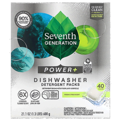 香港直发Seventh Generation七世代洗碗机清洁剂包高功率40块正品