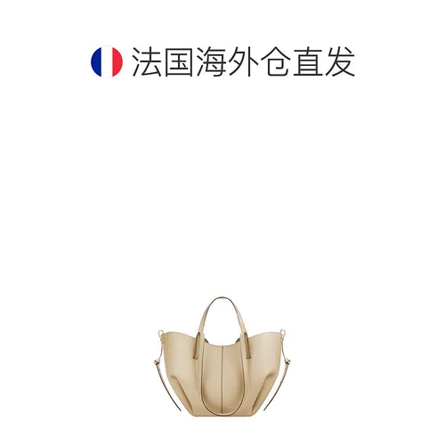 Женская сумка-тоут из телячьей кожи POLENE Cyme Mini с возможностью самостоятельного управления, европейская прямая рассылка, цвета слоновой кости и риса