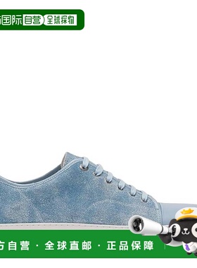 自营Lanvin DBB1 Lace-Up Sneakers - denim blue 美国奥莱直发