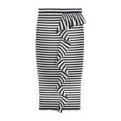 黑色 MAX 斑马纹半身裙 FAESITE003 AW2020 MARA 女士半身裙