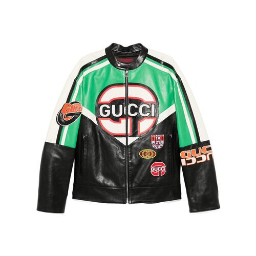 GUCCI 男士夹克 814778XNA5F1028 SS2025 花色 拉链夹克