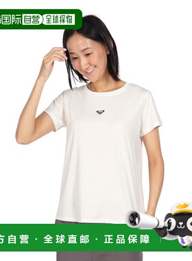 日本直邮ROXY 水陆两用速干UV防护T恤 FEEL YOUR CHAKRA 白色