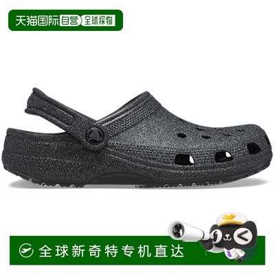 日本直邮Crocs卡骆驰 EVA 透气圆头厚底 洞洞鞋 女款 黑灰色