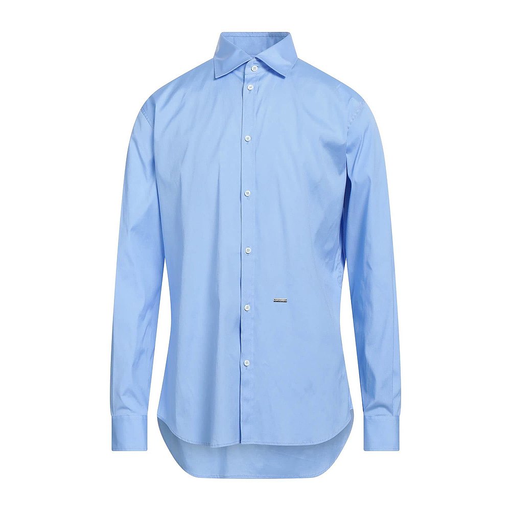 潮奢 Dsquared2 二次方 男士 纯色衬衫 blue蓝色 舒适时尚