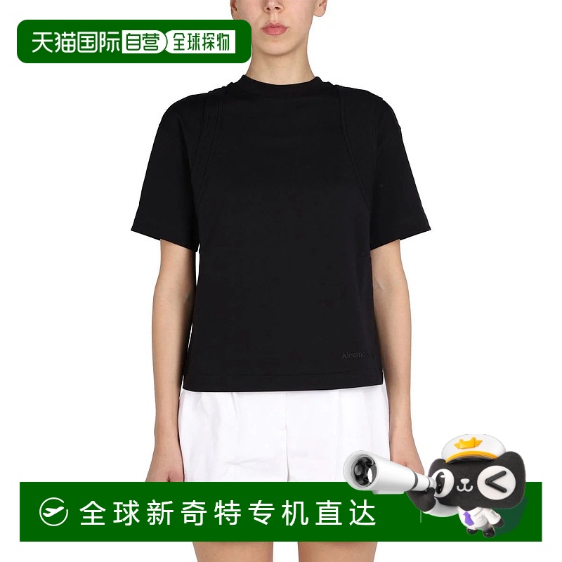 香港直邮ALEXANDER MCQUEEN女士T恤694676QLAA61000-4