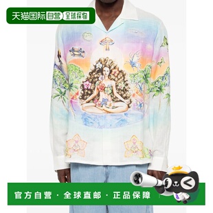 1h可退 香港直邮Casablanca 男士 Innersence Innocence 印花衬衫