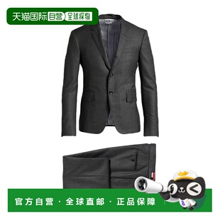 1h可退 香港直邮Thom Browne 汤姆 布朗 男士 西服 grey灰色 舒适