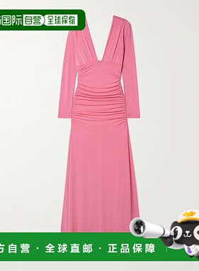 香港直邮CAROLINA HERRERA 女士 褶皱弹性针织礼服 S2515N701JRSH