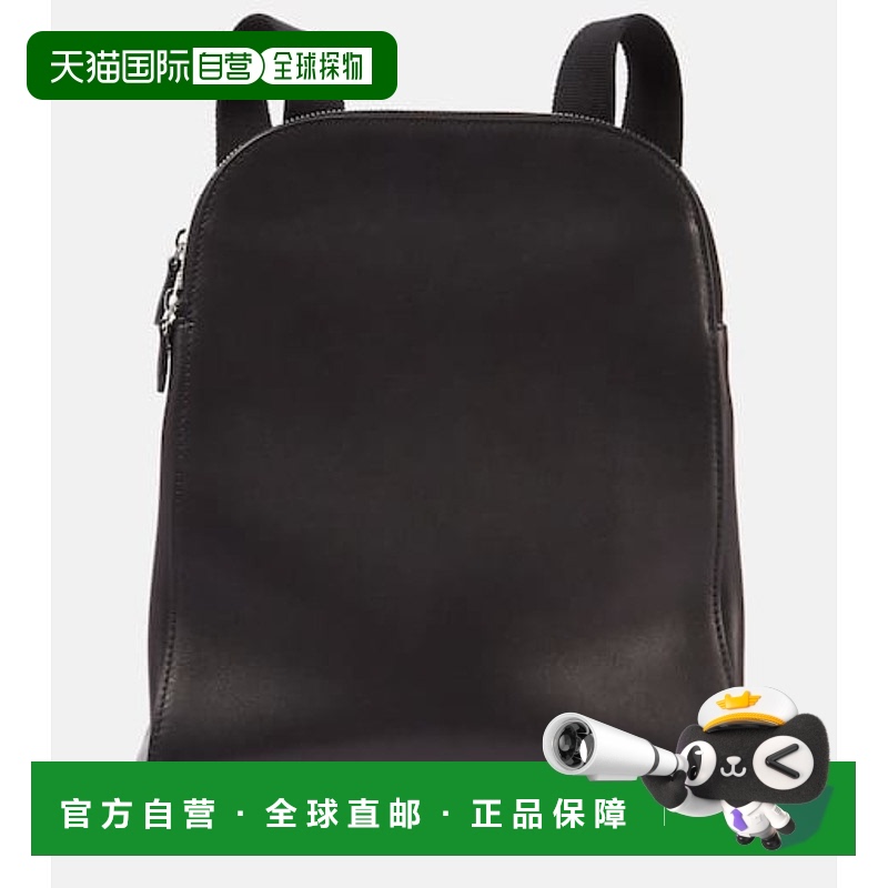 香港直邮潮奢 The Row 女士 皮革背包 black黑色 舒适时尚双肩包