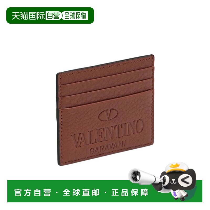 香港直邮VALENTINO 男士钱包 1Y2P0S49VXY7KK AW2022 棕色 徽标卡