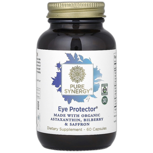 香港直发Pure Synergy护眼素食胶囊60粒纯类胡萝卜素保护剂葡萄籽