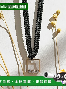 1h可退 日本直邮cui-cui 女装 钻石3石 K10YG 方形吊坠项链 78381