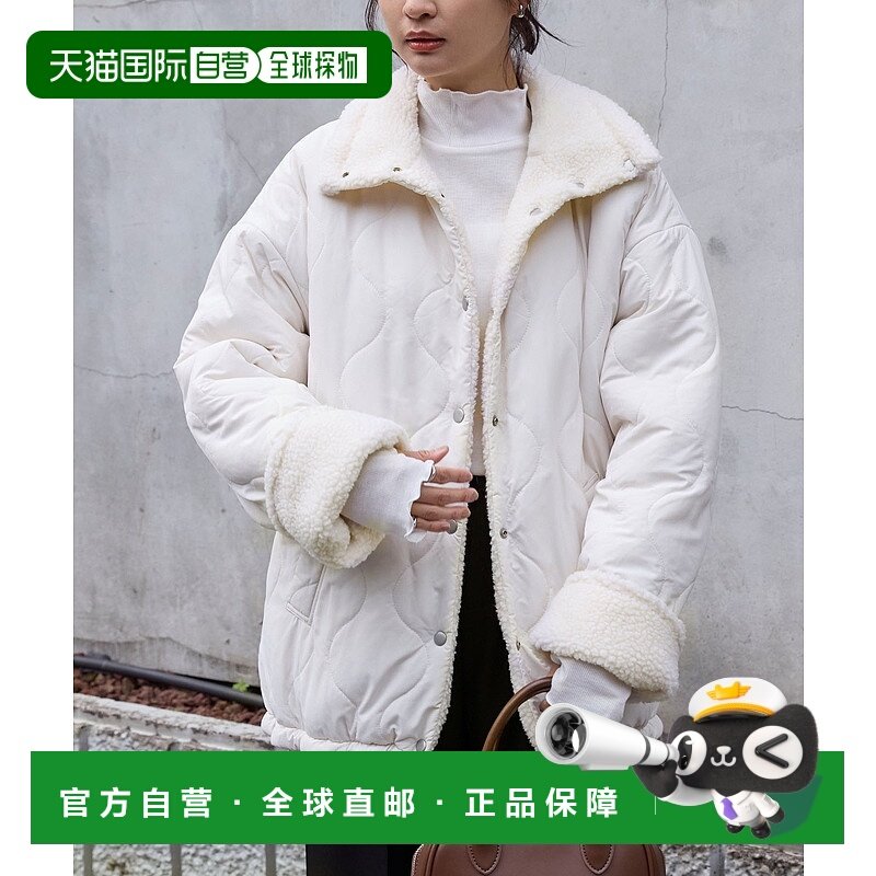 1h可退 日本直邮MONO-MART 女装 2WAY双面穿 绗缝中棉外套 宽松廓