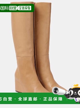 香港直邮Gabriela Hearst 女士 Remedios 皮质及膝长筒靴女靴靴子