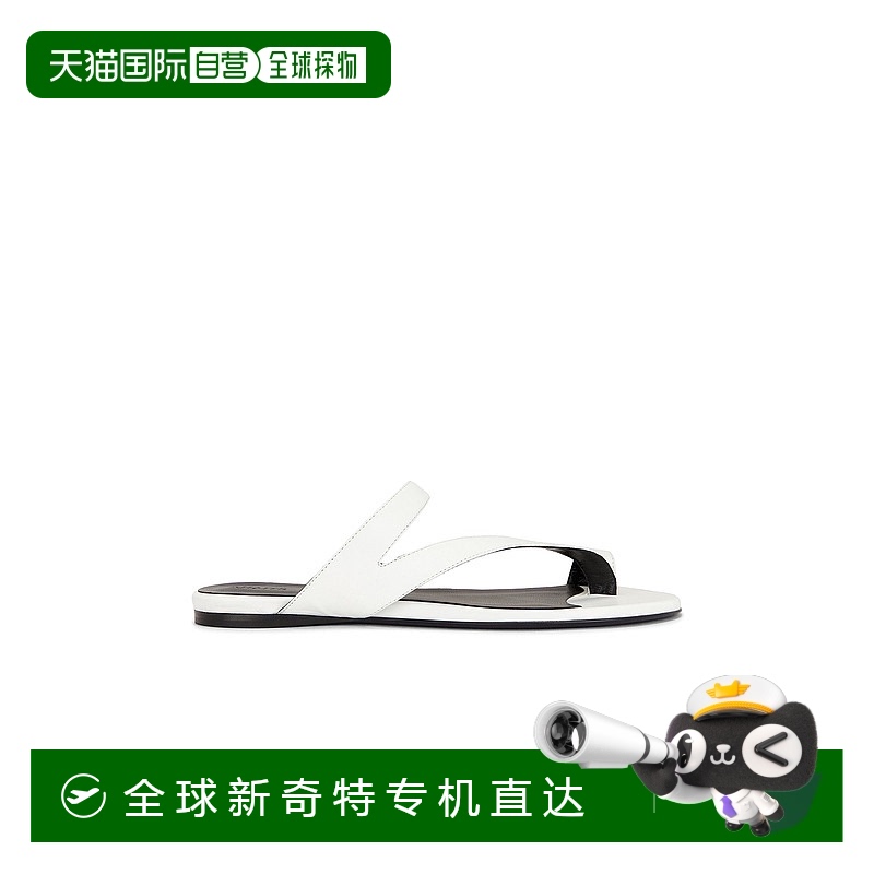 1h可退 香港直邮KHAITE 女士 Aimee 平底凉鞋 F3089942 white白色
