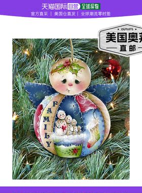 Designocracy 家庭雪人木制装饰品 2 件套由 Jamie Mill Price -