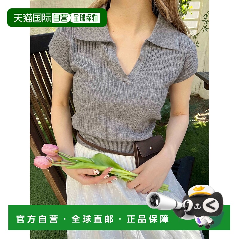 1h可退 日本直邮PHILLY 女士开领针织上衣 PWC25SS109