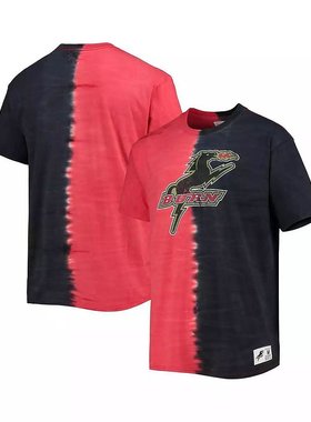 美国直邮Mitchell Ness 男士红色 Dallas Burn 垂直扎染 T 恤