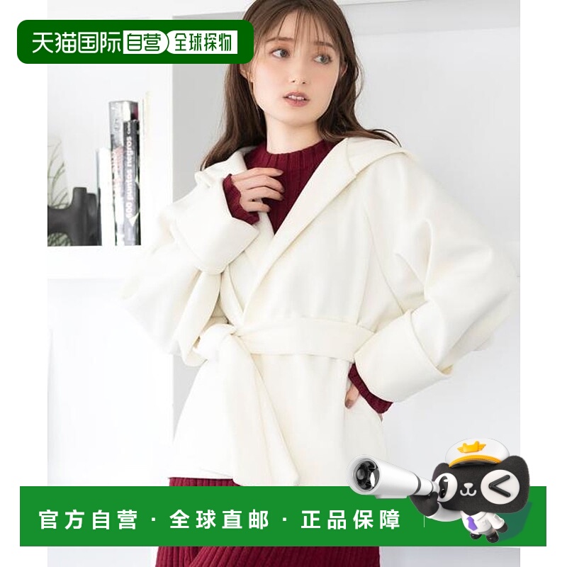 1h可退 日本直邮MISCH MASCH 中空丝针织绒帽子大衣