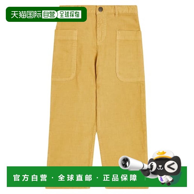 香港直邮Bonpoint 女童 Looping 灯芯绒直筒长裤童装