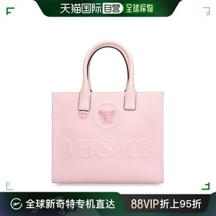 范思哲 女士 Versace 香港直邮潮奢 Medusa小号帆布托特包