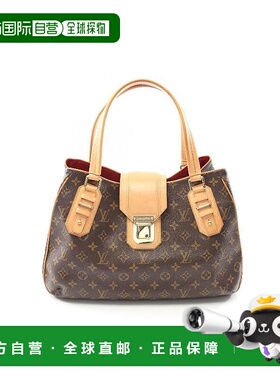 1h可退 日本直邮中古LV路易威登女包A级95新Greet涂层/防水帆布手